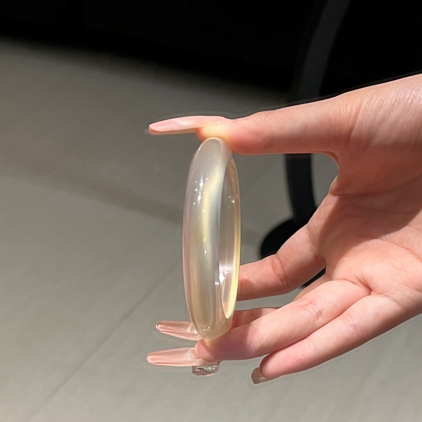 【正宗马料】毕业级香槟金玛瑙玉镯蜂蜜水冰透玉髓手镯多样性发一