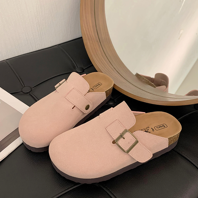 网红博肯拖鞋女外穿2024春秋单款新款厚底拖鞋女钓鱼防滑博肯半拖