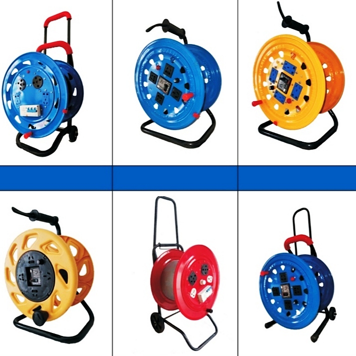 移动电缆卷线盘绕线盘手提电空盘滚子盘线轴卷线电缆收线收纳架铁