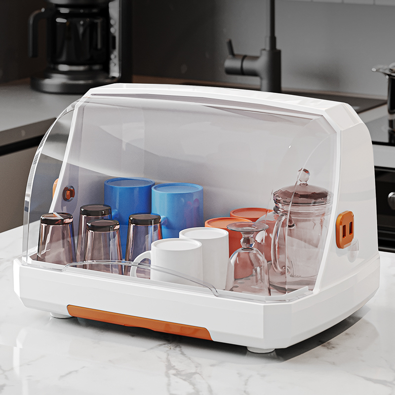 【收纳好物】轻奢杯子收纳置物架水杯收纳盒家用透明茶杯置物沥水篮