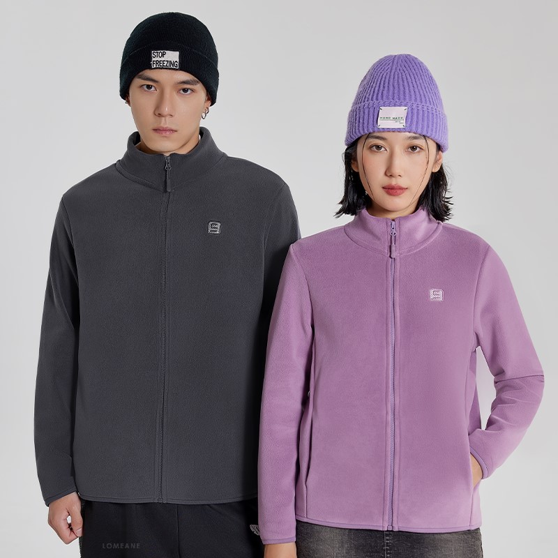 【女款】升级版情侣云感绒休闲双面加绒立领保暖外套