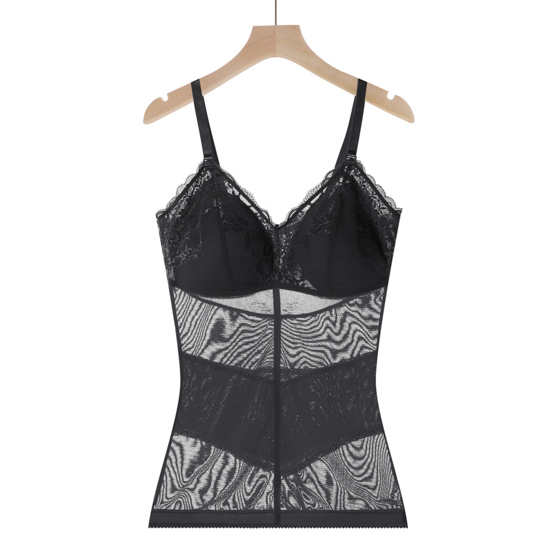 新款无痕美背高品质免文胸塑身收腹打底背心女性感四季款0701