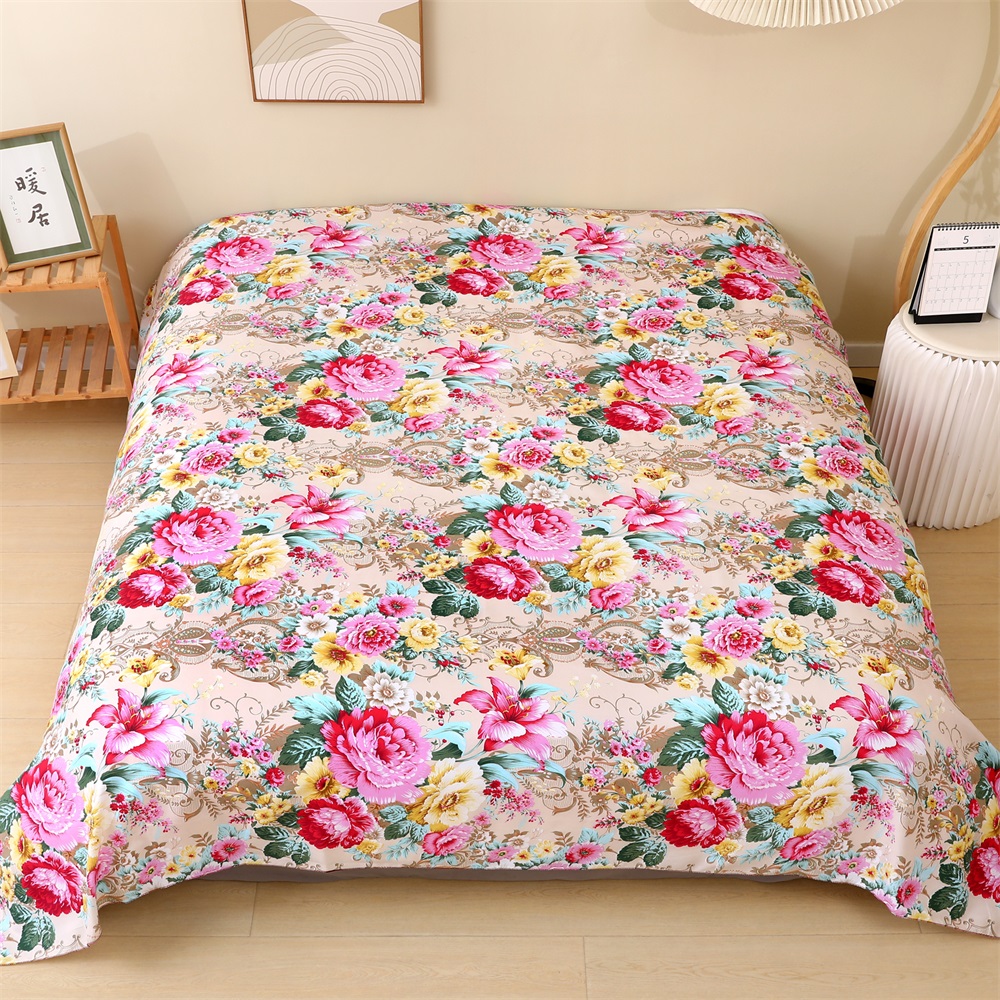 床单单件斜纹磨毛双人床单四季通用学生家用透气加大多功能被单