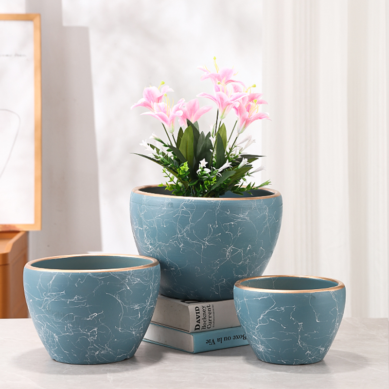 陶瓷花盆特大号室内外盆栽北欧风格大口径发财树多肉绿萝创意花盆