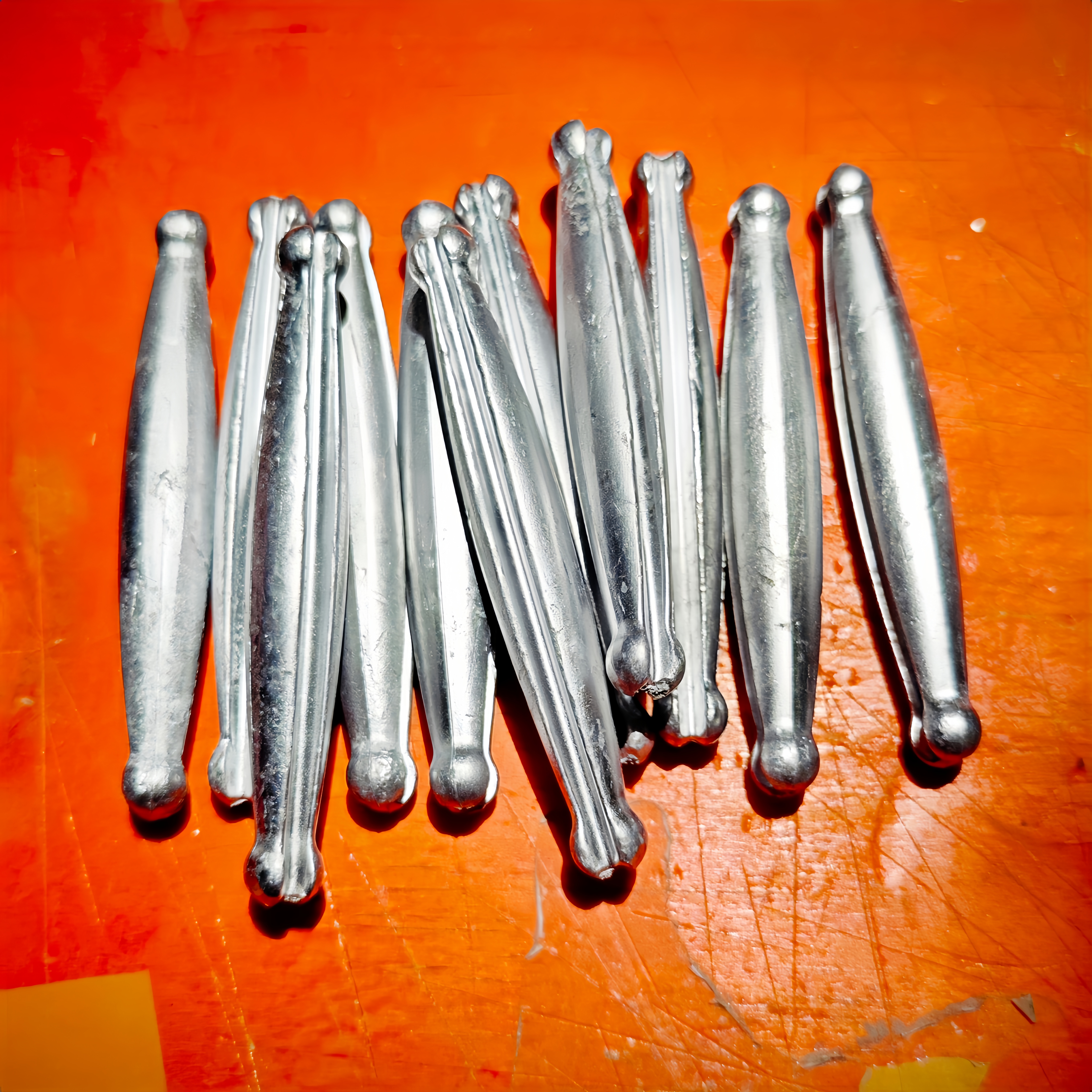 铅坠撒网坠子撒鱼网坠手抛网坠渔网坠鱼尾坠铅网坠渔网三层丝网