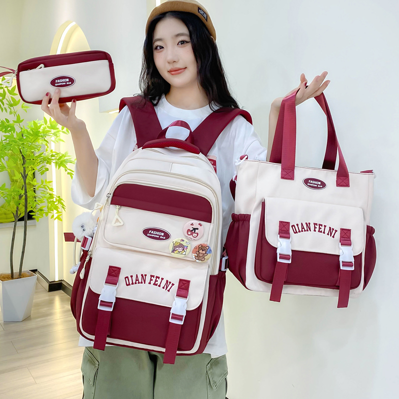 书包女2024新款小学生三到六年级休闲双肩包初中生高中生背包百搭