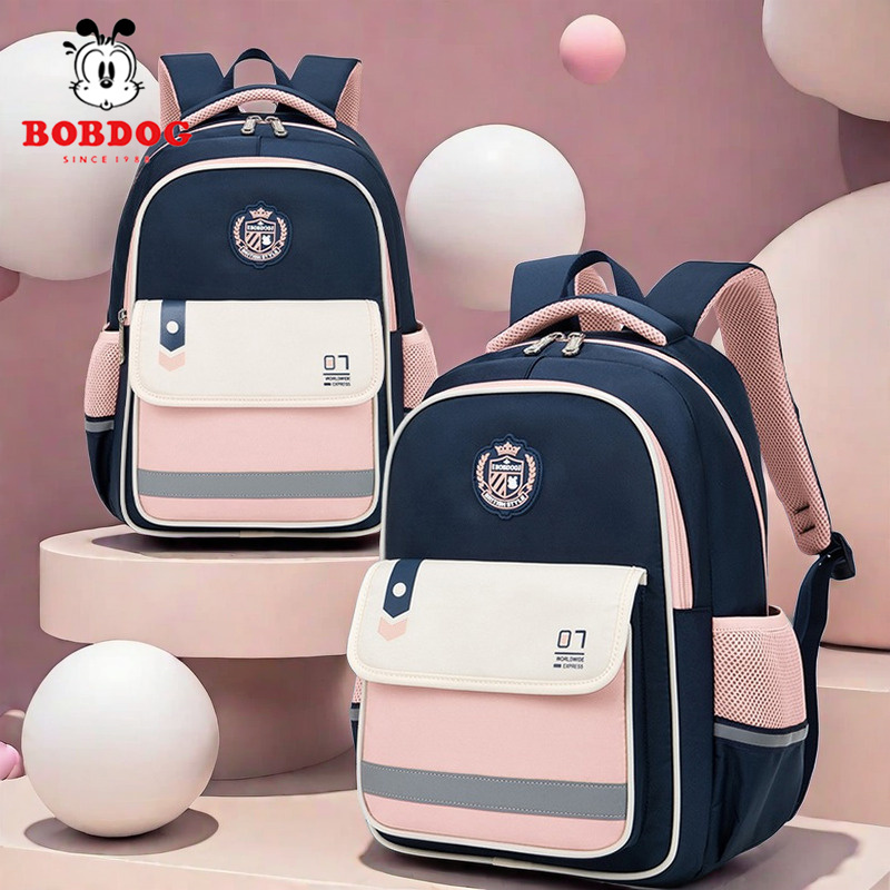 巴布豆书包小学生女童一年级1-34-6超轻护脊减负大容量12岁儿童男