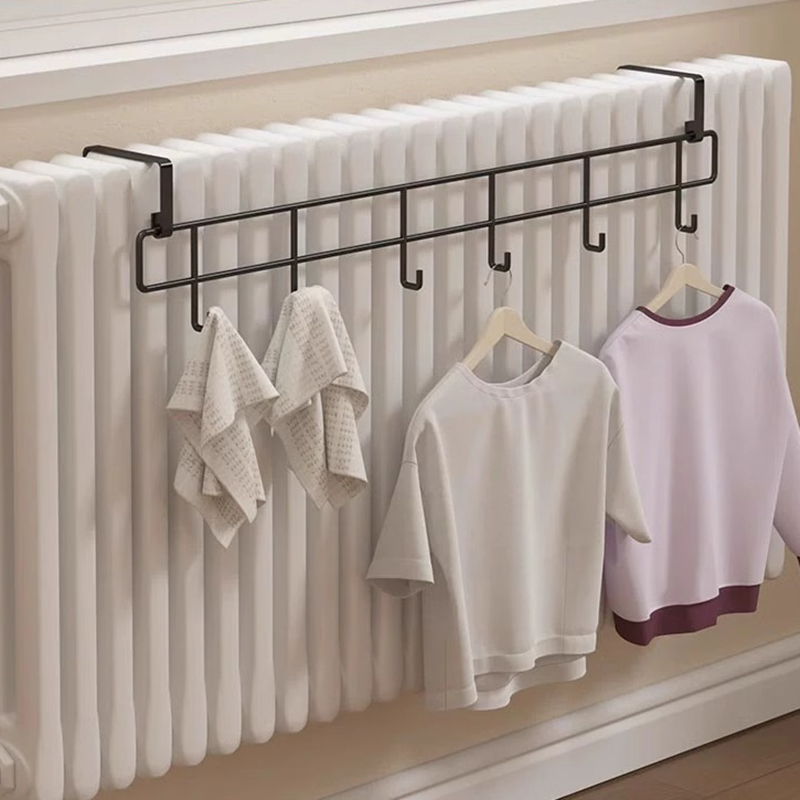 暖气片晾衣架暖气片上方置物架晾衣神器浴室卫生间毛巾架暖气挂架