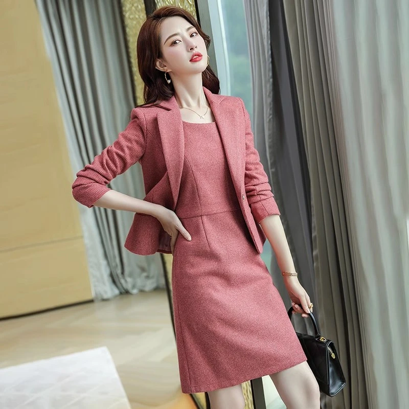 小香风秋季套装女职业装西装2024新款春秋名媛休闲高级感两件套裙