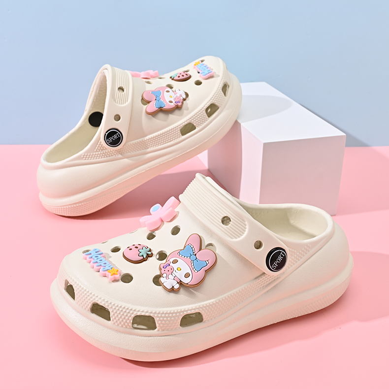 女童夏款防滑拖鞋宝宝洞洞鞋女童凉拖鞋外穿女童沙滩鞋女童时尚凉