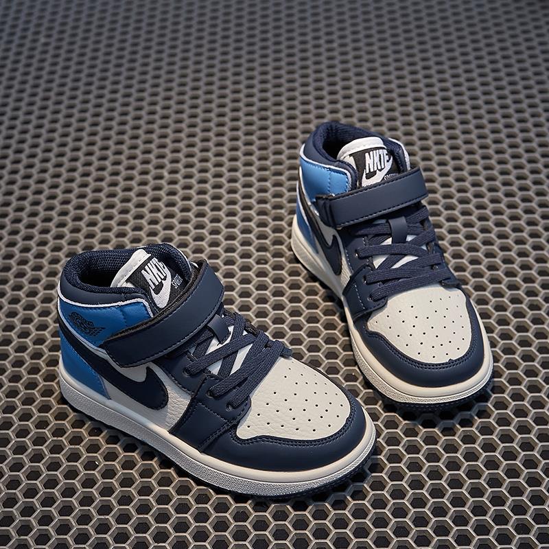 官网童鞋男童高帮板鞋2025春秋儿童运动鞋冬季加绒休闲女童潮鞋