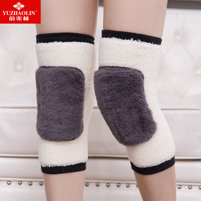 俞兆林防寒护腿套保暖中老年男女加绒防滑毛绒防风加长厚款护膝