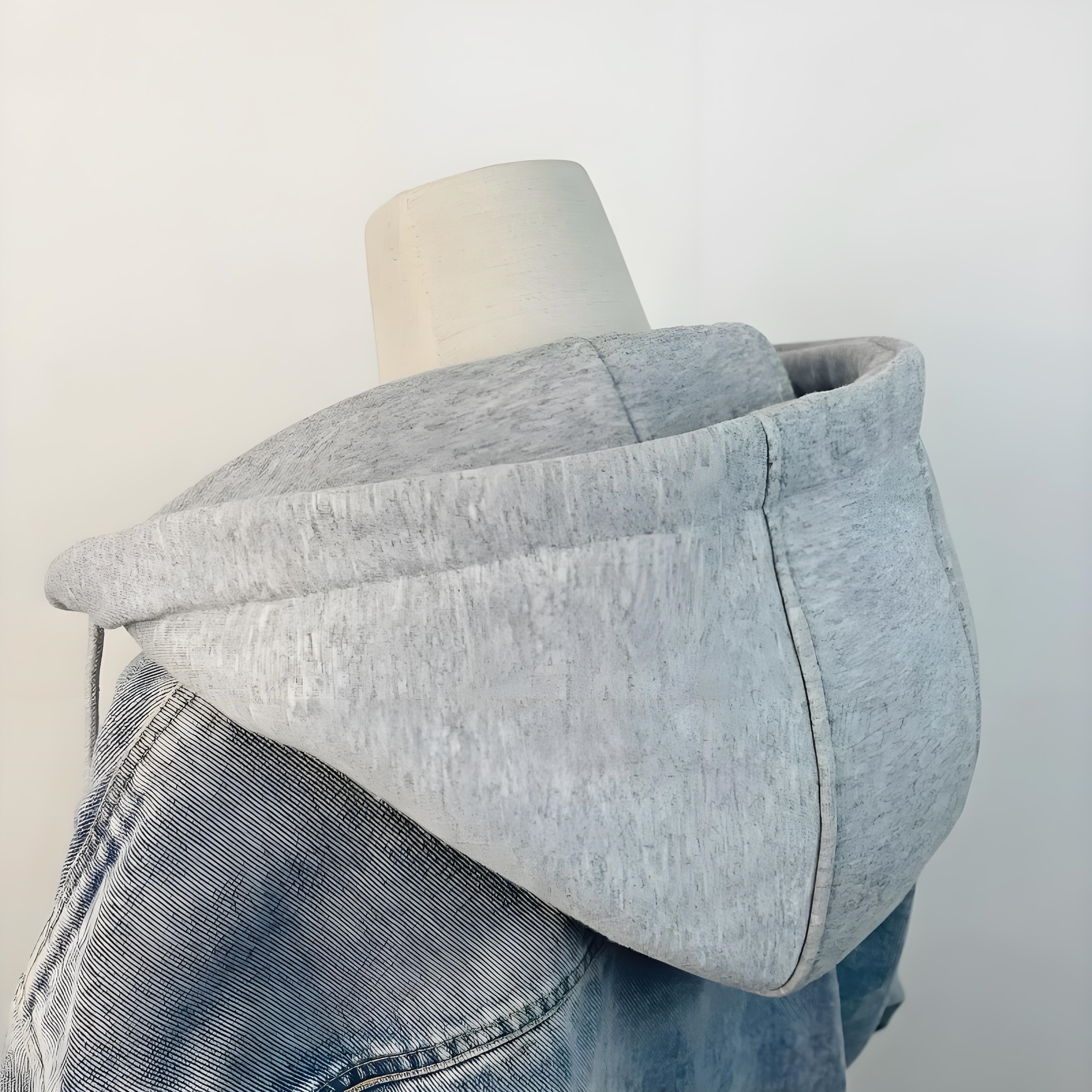 可拆卸帽子单买假帽子领连帽针织风衣单独衣服上配的帽衫百搭休闲