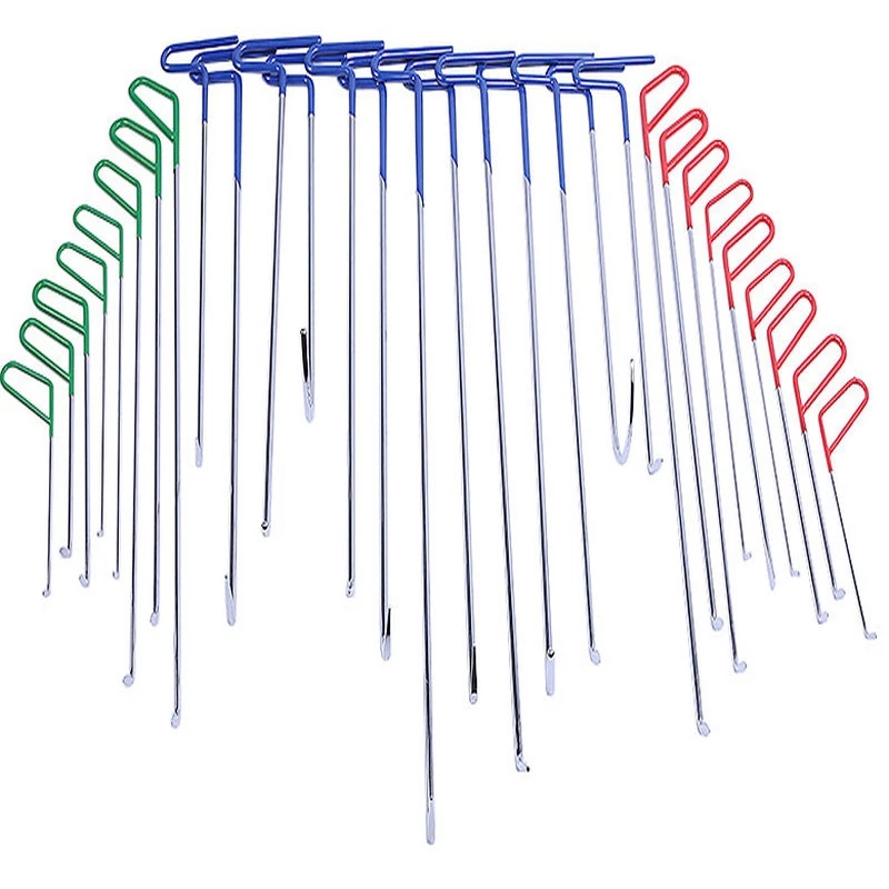 汽车车身凹坑免喷漆修复工具凹陷冰雹坑无痕修复锰钢钩子撬棍套装