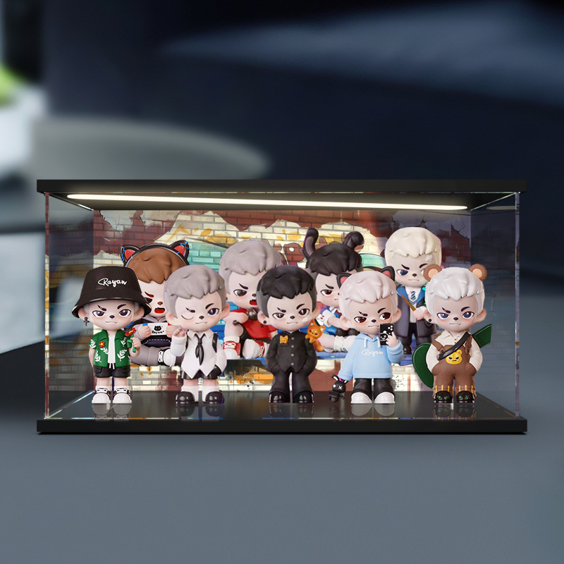 灯光场景展示盒适用【TNTSPACE】Boy Rayan游戏人生系列盲盒手办