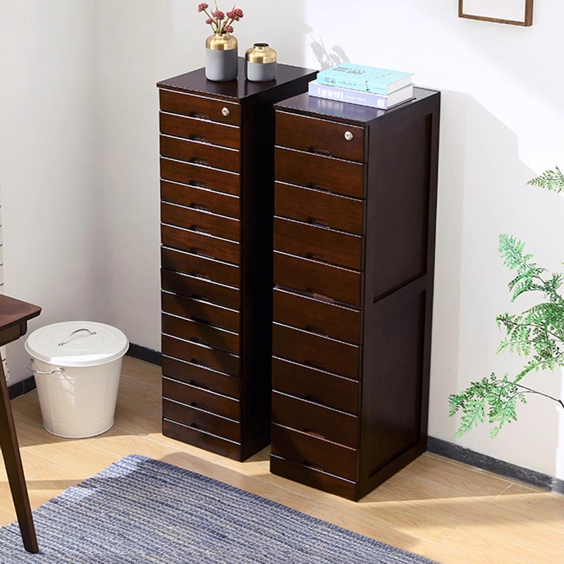 木之情实木文件柜办公柜子资料办公家具档案柜落地多层木质储物柜
