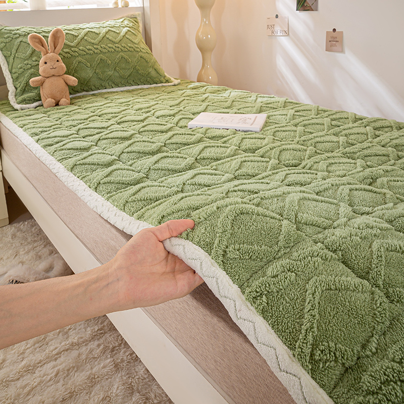 冬季保暖牛奶绒床垫软垫褥学生宿舍单人秋冬天家用羊羔毛毯床褥子