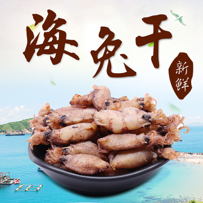 福建东山岛海兔干乌贼干笔管鱼干小鱿鱼干墨鱼仔鲜香美味海鲜干货