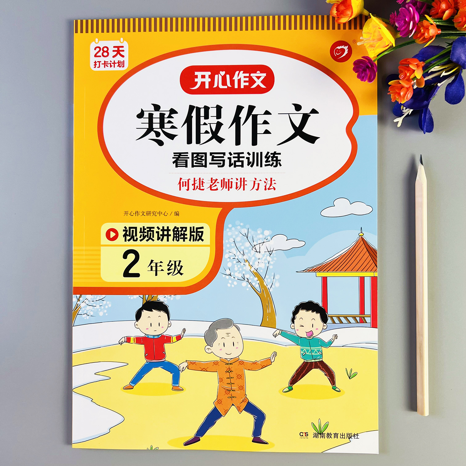 看图写话二年级训练册语文寒假作文写话练习册人教版视频讲解方法