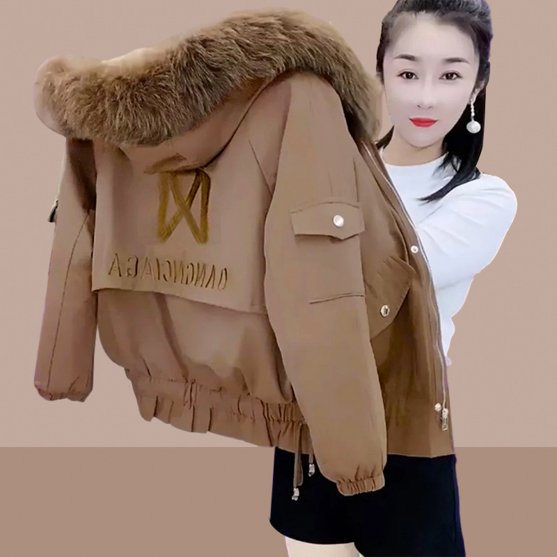 2025秋冬季新款女士短款派克服爆款显瘦棉袄外套加绒加厚棉衣棉服