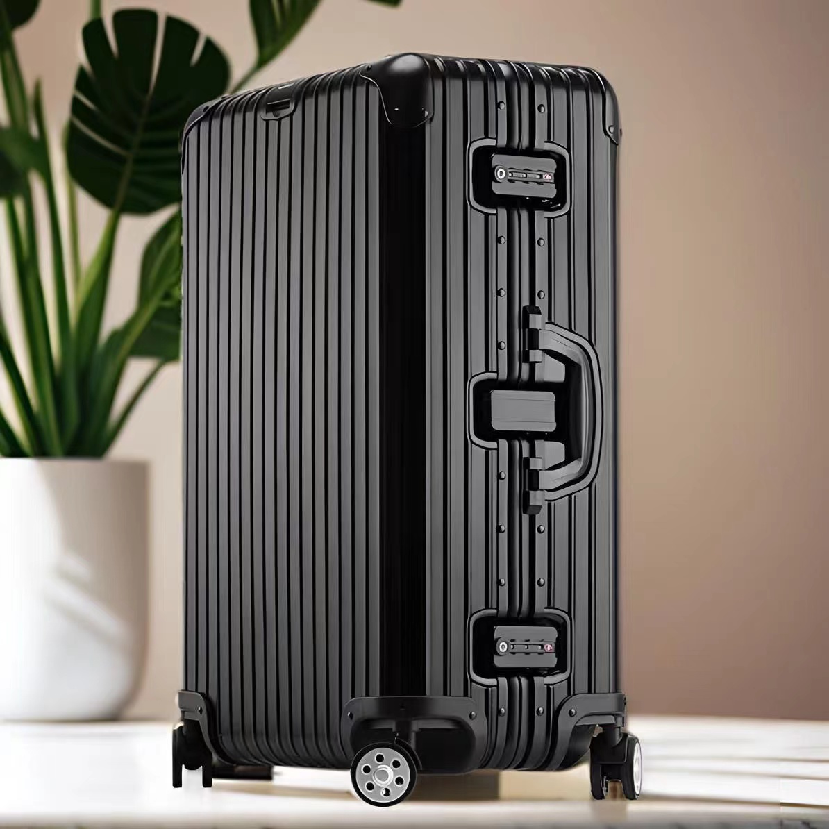 日墨瓦同款加厚全铝镁合金拉杆箱行李箱女男商务旅行箱20寸登机箱