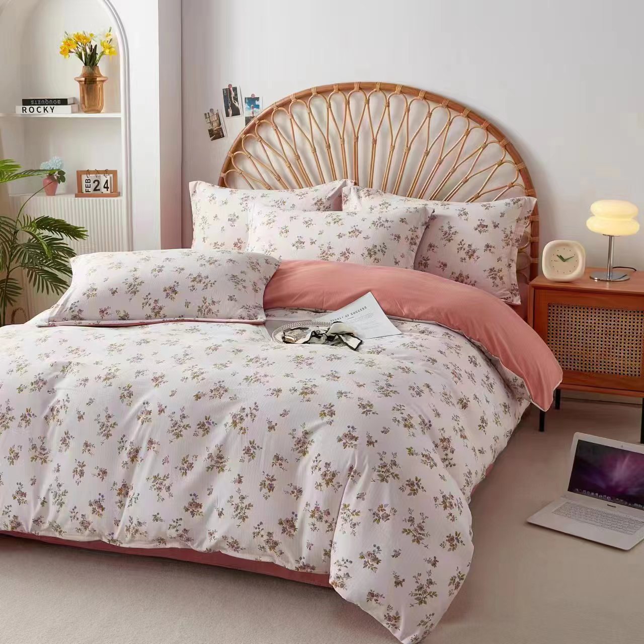 【小竺  四件套】双人四件套 面料亲肤细腻柔软 花色时尚  少女必备