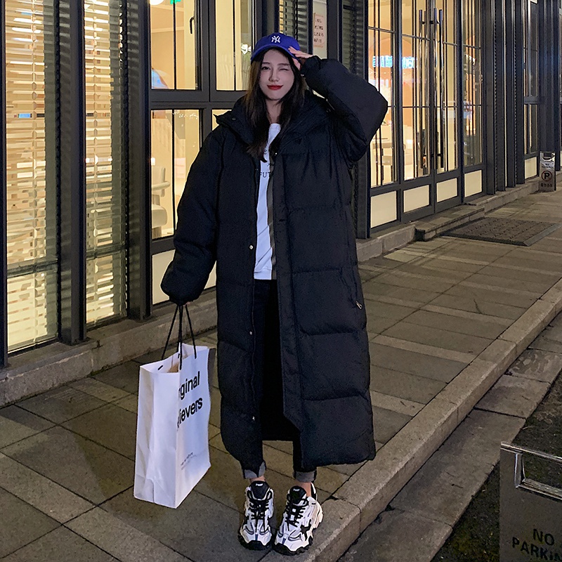 新款2025年棉服女中长款过膝冬季新款韩版棉袄宽松加厚棉衣女外套