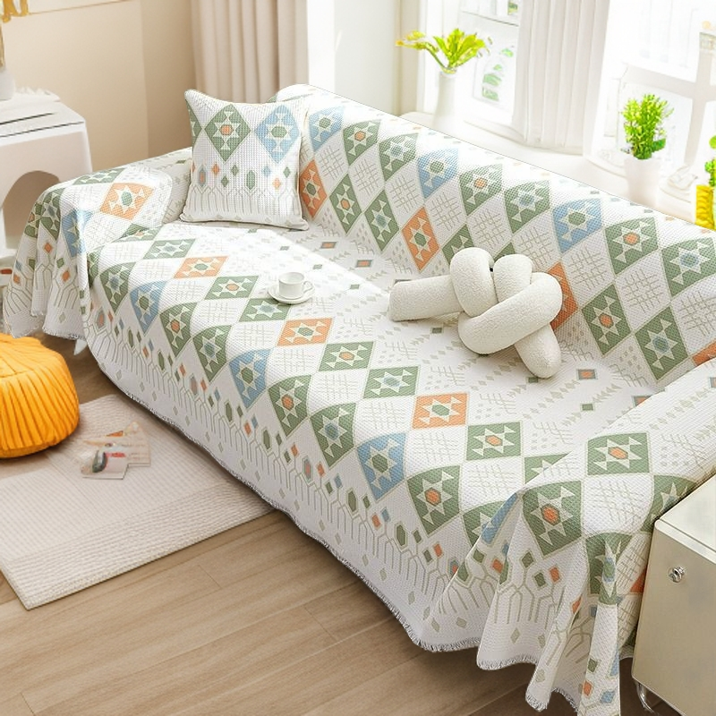 简约大气双面沙发盖布2025新款沙发巾四季通用全盖毯沙发套一片式