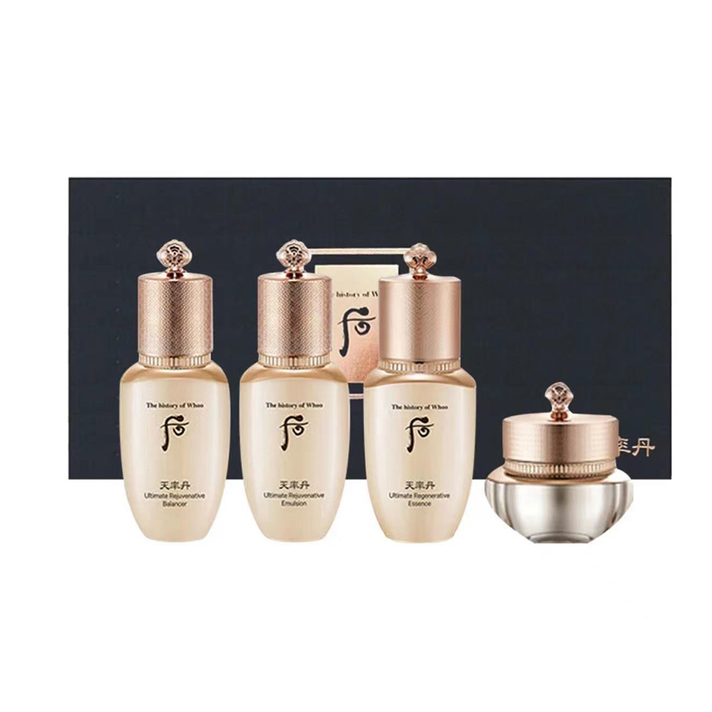 THE WHOO/后天率丹和率系列便携装中样68ml水乳霜套装4件套