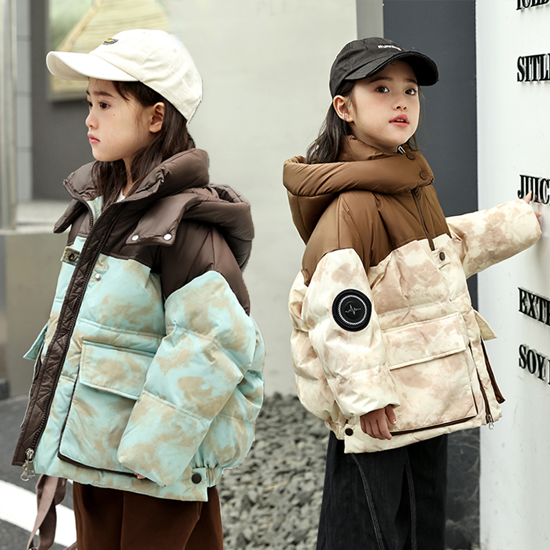 儿童羽绒服2025新款洋气女童短款中小童男童童装小孩外出加厚外套
