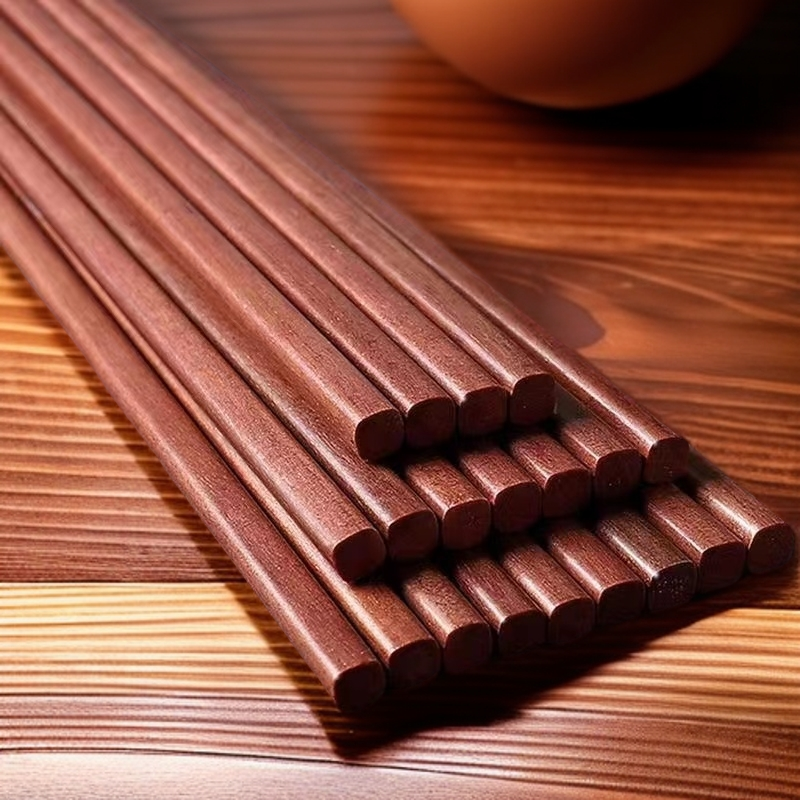 【20双】高档筷子红木筷子家用中式防滑防霉铁木筷酒店环保公筷木制