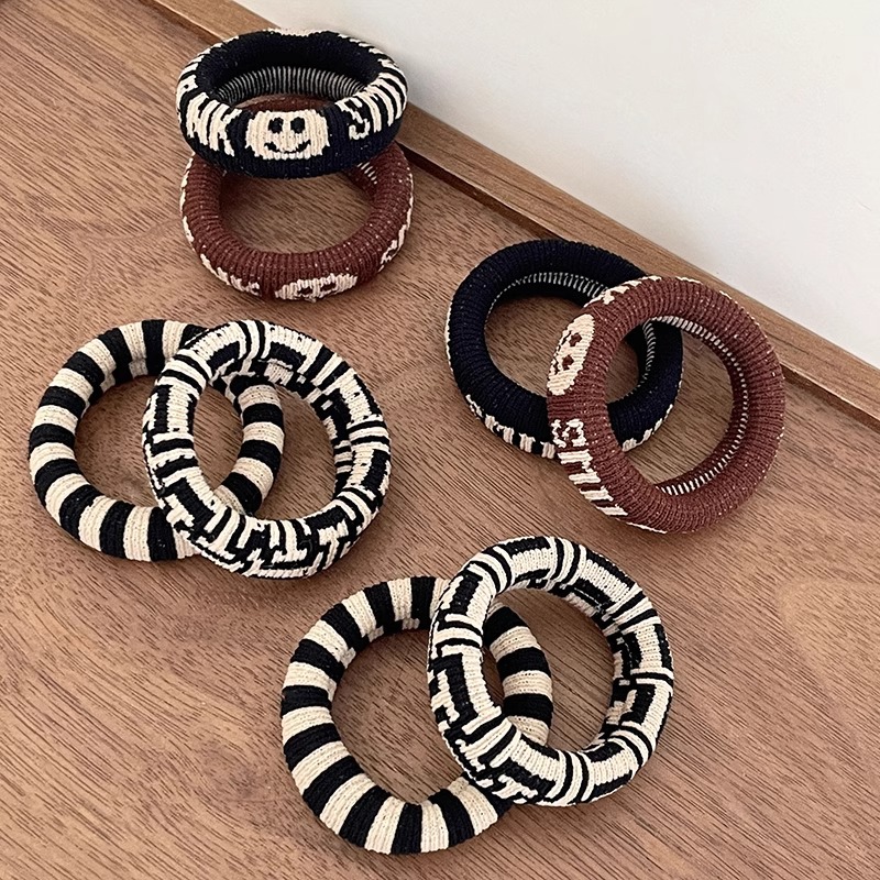 高颜值耐用无缝发绳女加粗加厚高弹力皮筋发圈简约气质头绳头饰