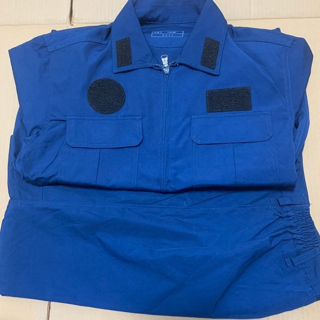 全新春秋工作服蓝色工作服套装工装机务工作服防静电