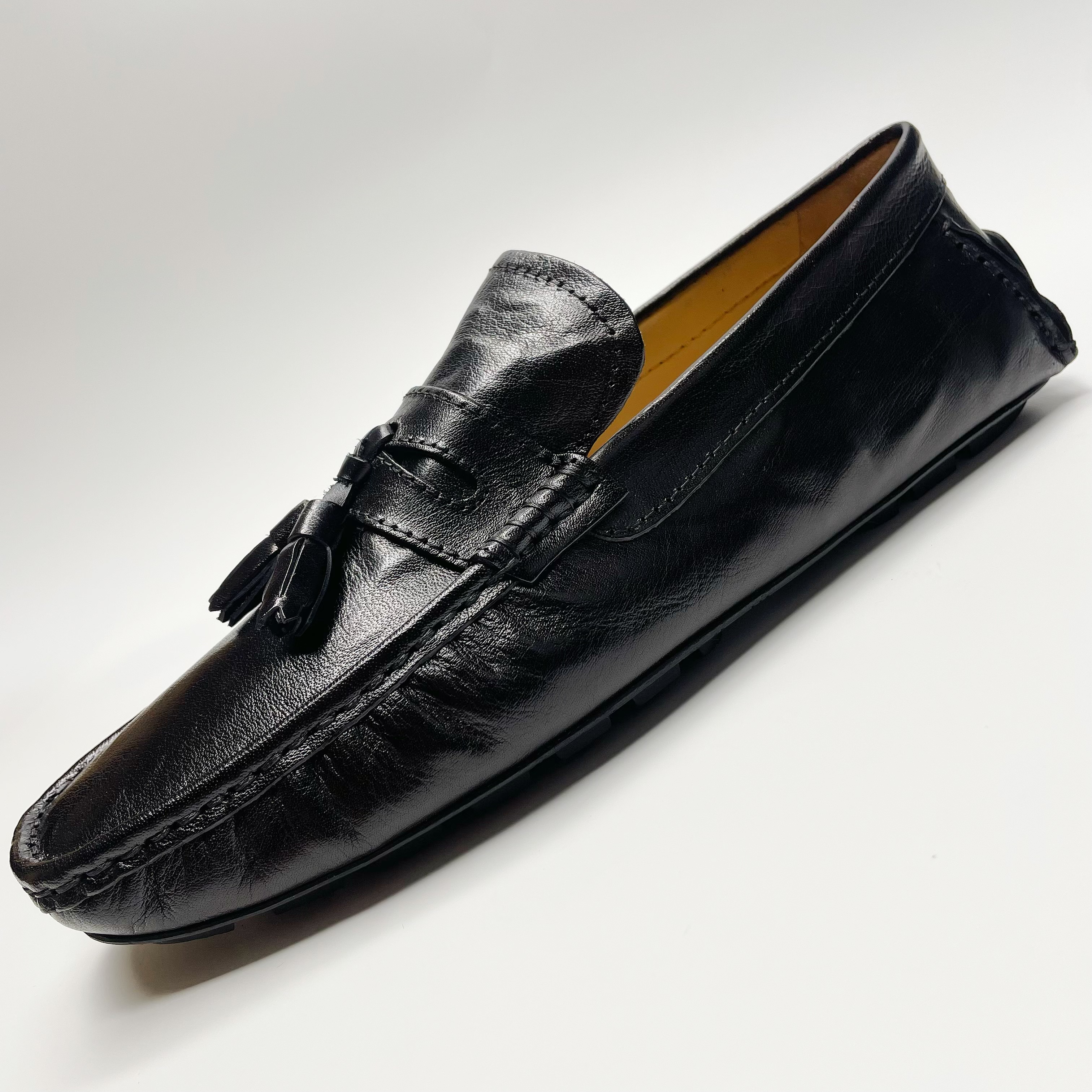 2025秋季男鞋豆豆鞋男真皮一脚蹬乐福鞋流苏皮鞋英伦风潮流懒人鞋