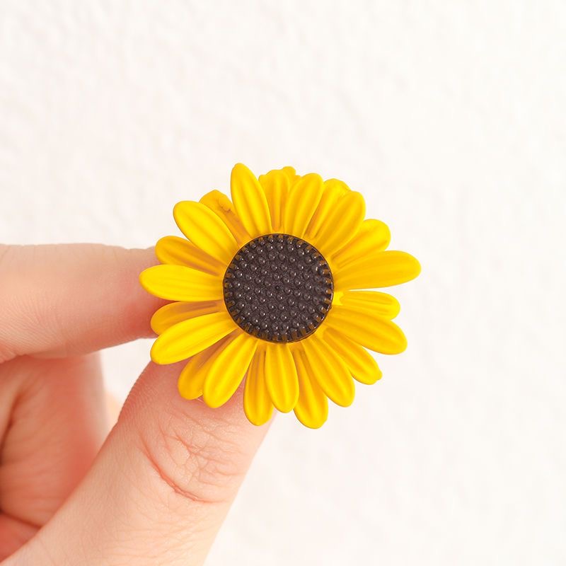 铜合金胸针 向日葵胸针女精致胸花百搭别针学生西装防走光配饰