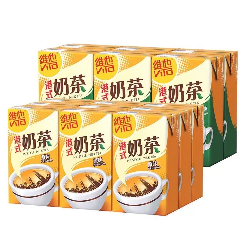 （6盒）香港进口维他饮料港式奶茶原味奶茶特浓奶茶饮品250ml