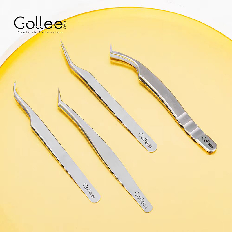 古梨gollee嫁接睫毛镊子美睫店美睫师专用镊子高精密夹子开花工具