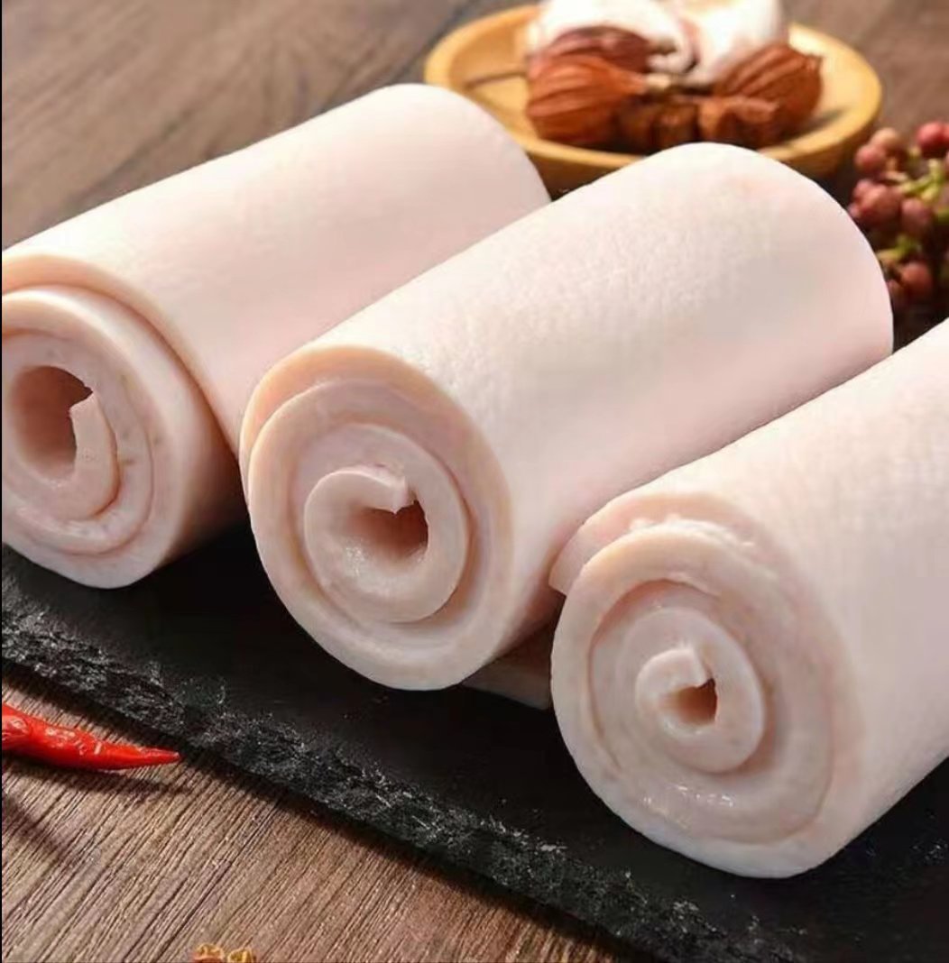 【1大块猪脊皮】厂家直销新鲜大块猪脊背皮无油无毛冷链包邮