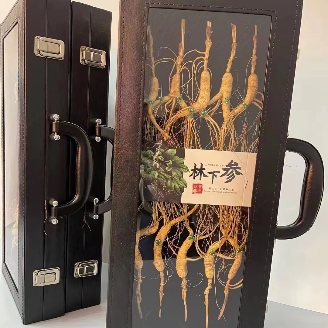 【长白山人参礼盒】林下参干人参 一盒10支礼盒装 拍五盒发六盒