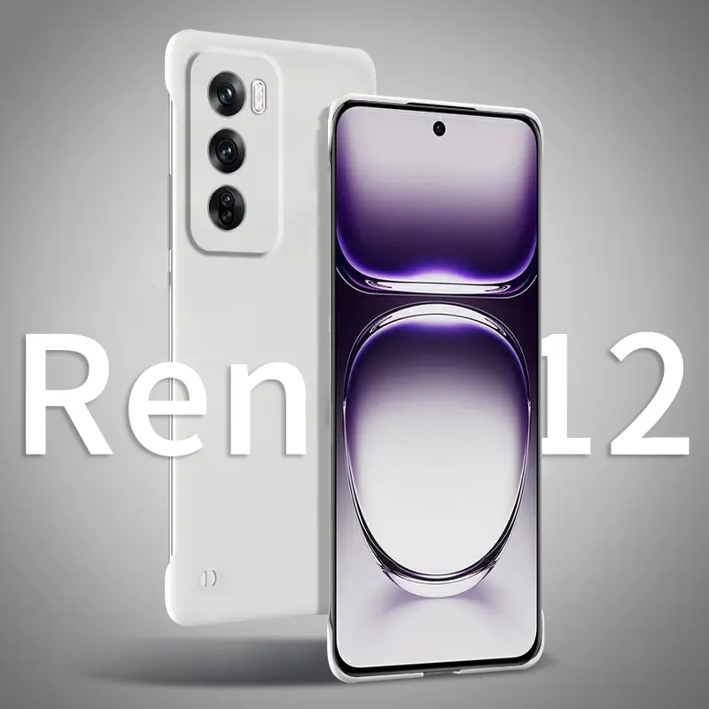 OPPOReno12磨砂手机壳防摔高级感超薄亲肤无边框散热纯色保护套