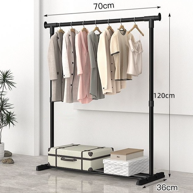 【福利款70CM】加粗衣架落地立式卧室挂衣服架子室内衣帽架晾衣架