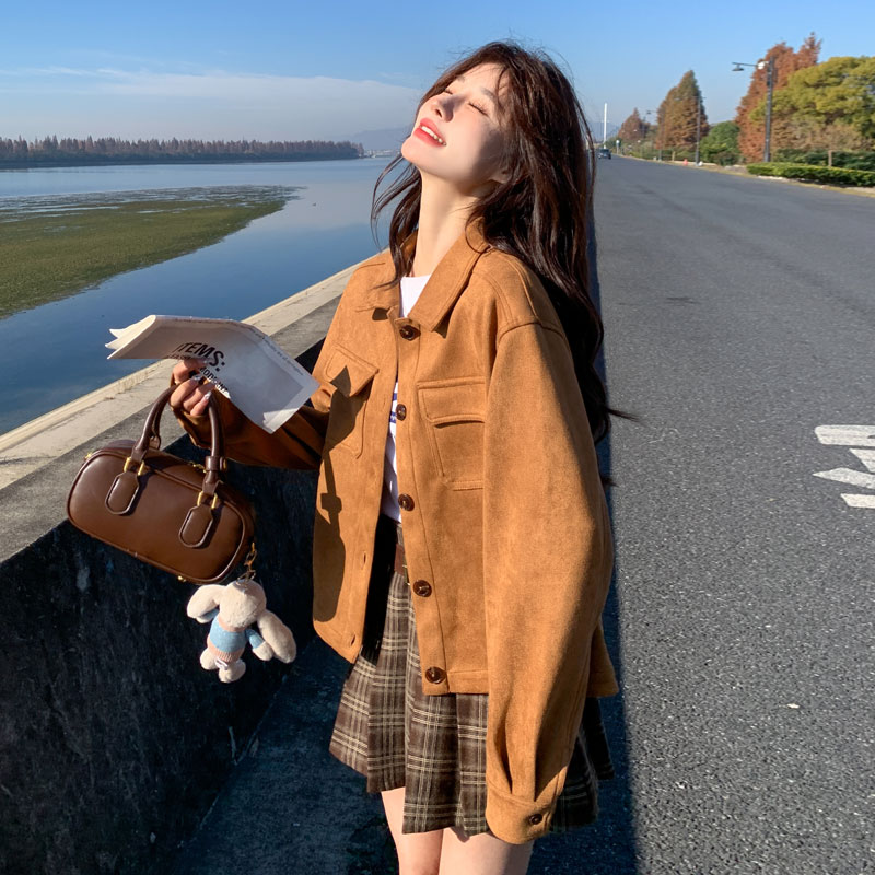 小个子外套女春秋新款2025韩版爆款高级感气质休闲时尚洋气短上衣