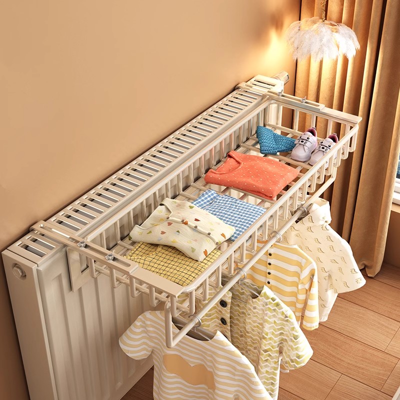 暖气片晾衣架家用暖气管上专用挂钩烘干衣服挂架凉衣架晾衣置物架