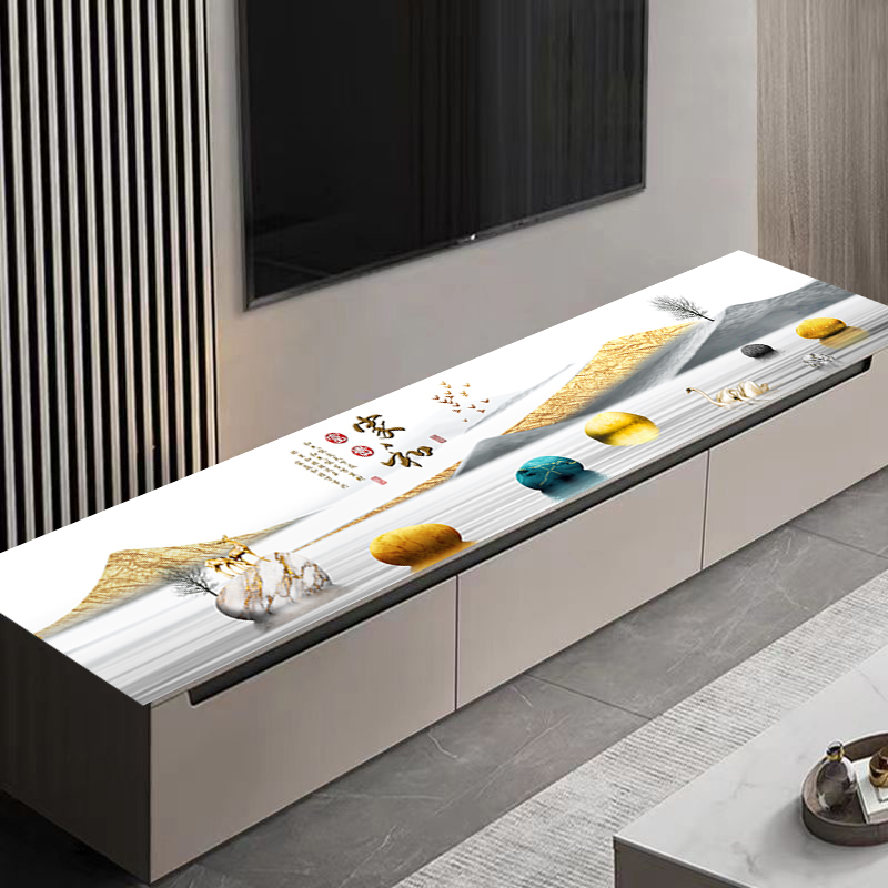 轻奢软皮革电视柜盖布桌垫餐边柜垫免洗鞋柜桌布防水防油防烫桌垫