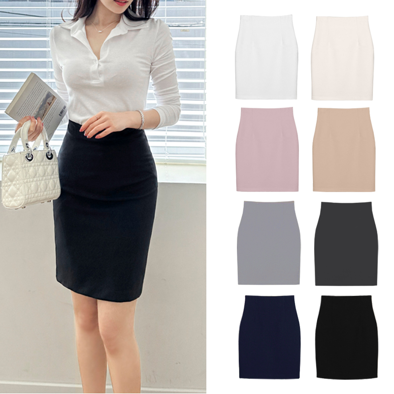 黑色半身裙女职业通勤包臀裙短裙中裙高腰显瘦2025新款一步裙包裙