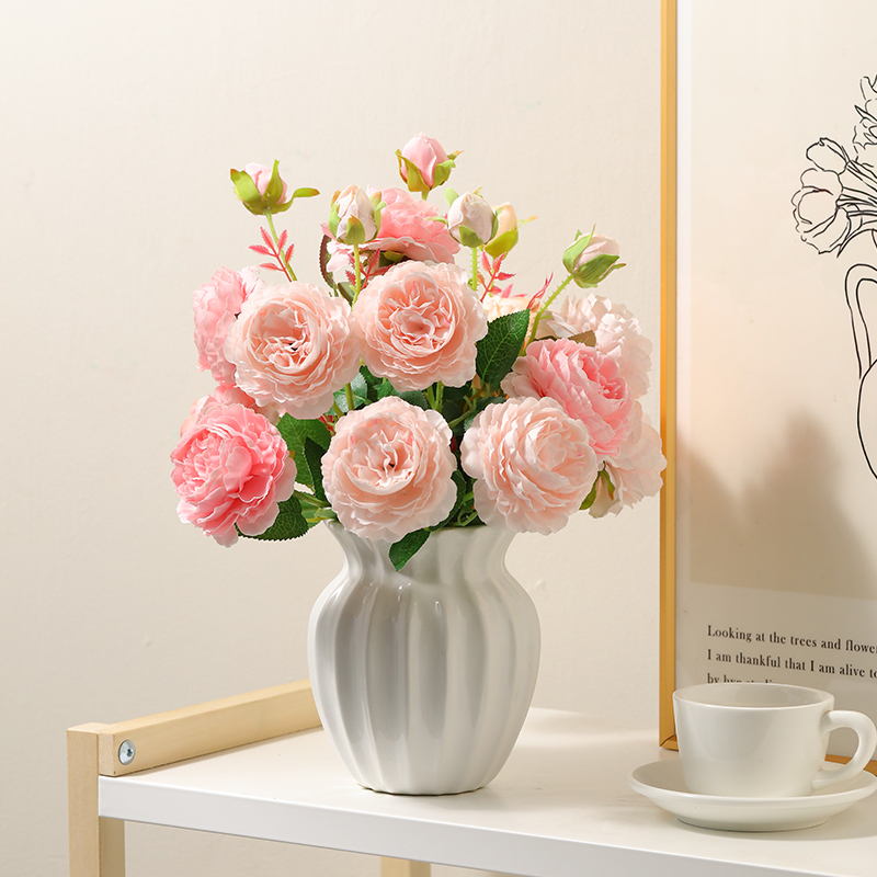 露连玫瑰永生花拍照必备道具高级仿真花高级感逼真假花仿真花