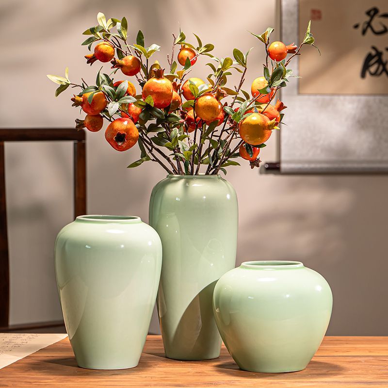 景德镇水培陶瓷花瓶插花干花水养花瓶客厅轻奢手工摆件高级感花盆