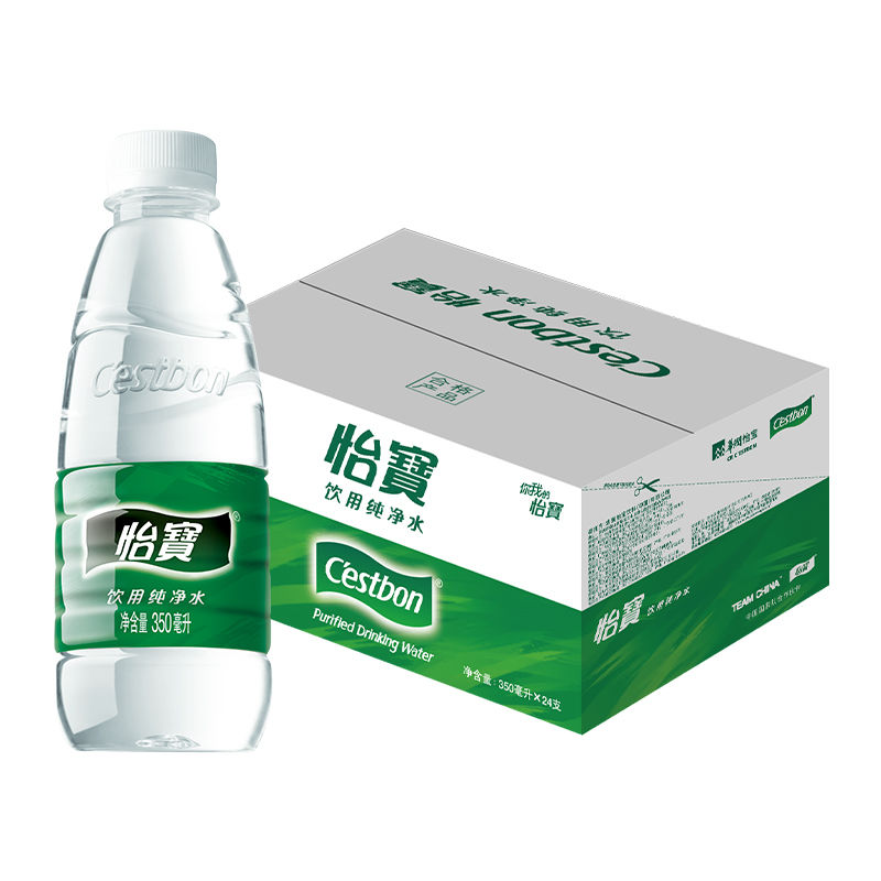 怡宝纯净水350ml*24瓶饮用水小瓶装整箱非矿泉水整箱批发24瓶