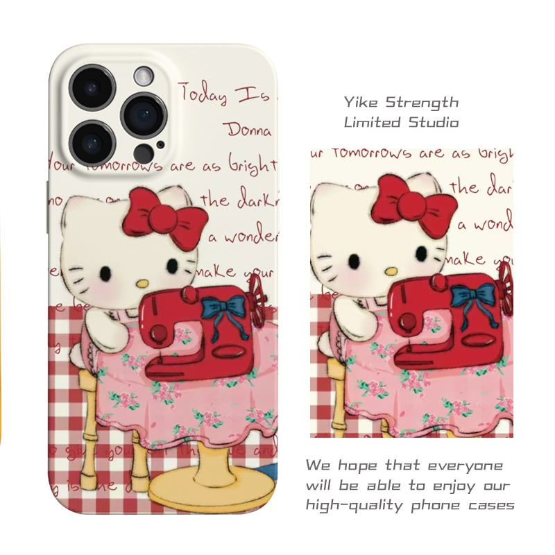 艺术凯蒂菲林壳适用iphone苹果16pro小熊可爱手机壳insVIVO华为