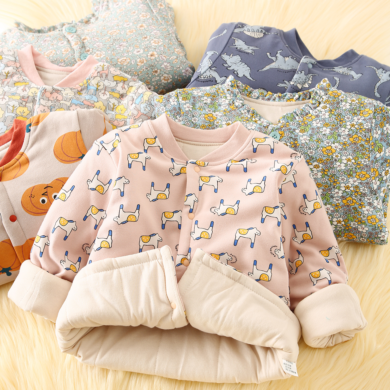 校服神器儿童加厚小棉袄内胆夹棉男女童内搭保暖外套